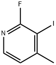 2-Fluoro-3-iodo-4-Methylpyridine 化学構造式