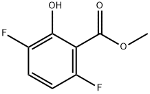 3,6-ジフルオロ-2-ヒドロキシ安息香酸メチル 化学構造式