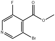 3-溴-5-氟异烟酸甲酯 结构式