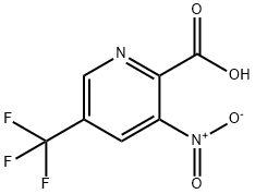 3-Nitro-5-(trifluoroMethyl)picolinic acid 化学構造式