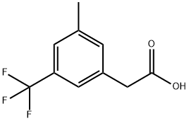 3-甲基-5-三氟甲基苯乙酸, 1214352-00-7, 结构式