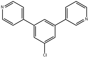 Pyridine,3-3-[3-chloro-5-(4-pyridinyl)phenyl 化学構造式