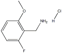 (2-氟-6-甲氧基苯基)甲胺盐酸盐, 1214366-31-0, 结构式