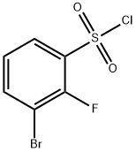 3-ブロモ-2-フルオロベンゼンスルホニルクロリド 化学構造式
