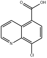 8-クロロキノリン-5-カルボン酸 化学構造式