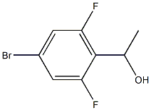 1-(4-BROMO-2,6-DIFLUORO-PHENYL)-ETHANOL 结构式