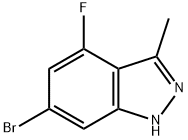 6-BroMo-4-fluoro-3-Methylindazole Struktur