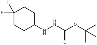 tert-butyl 2-(4,4-difluorocyclohexyl)hydrazinecarboxylate, 1214910-72-1, 结构式