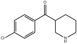 3-(4-CHLOROBENZOYL)PIPERIDINE HYDROCHLORIDE Structure