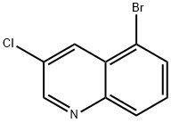 5-ブロモ-3-クロロキノリン 化学構造式