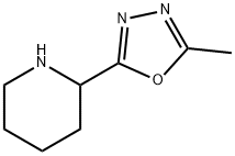 2-Methyl-5-(piperidin-2-yl)-1,3,4-oxadiazole Structure
