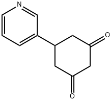 5-(pyridin-3-yl)-1,3-cyclohexanedione Struktur