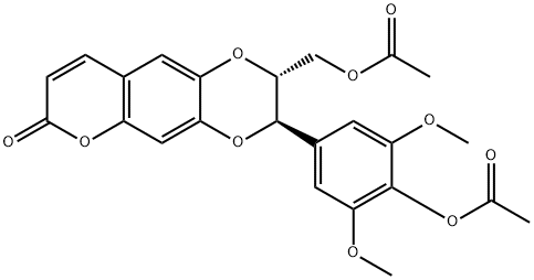 Moluccanin diacetate Struktur