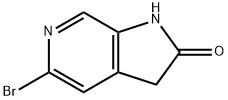 5-溴-1H-吡咯并[2,3-C]吡啶-2(3H)-酮,1217002-90-8,结构式