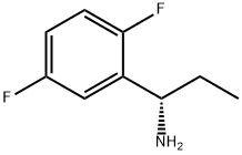 (S)-1-(2,5-二氟苯基)丙-1-胺, 1217437-41-6, 结构式