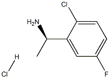 (1R)-1-(2-氯-5-氟苯基)乙胺盐酸盐, 1217456-32-0, 结构式