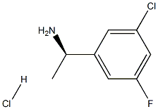 (R)-1-(3-Chloro-5-fluorophenyl)ethanaMine hydrochloride Structure