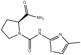 (S)-N 1 - (4-甲基噻唑-2-基)吡咯烷-1,2-二甲酰胺, 1217486-98-0, 结构式