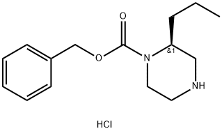 (S)-Benzyl 2-propylpiperazine-1-carboxylate hydrochloride Struktur