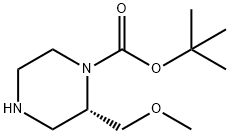 (S)-1-N-BOC-2-METHOXYMETHYLPIPERAZINE Struktur