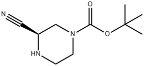(R)-1-BOC-3-氰基哌嗪, 1217791-74-6, 结构式