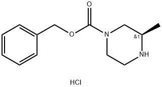(R)-Benzyl 3-Methylpiperazine-1-carboxylate hydrochloride Structure