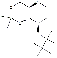 3-O-叔-丁基二甲基硅基-4,6-O-异亚丙基-D-葡萄糖醛 结构式