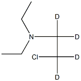2-Chloro-N,N-diethylethyl-d4-aMine, 1219908-93-6, 结构式