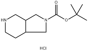 2-BOC-八氢-1H-吡咯并[3,4-C]吡啶盐酸盐, 1220039-69-9, 结构式