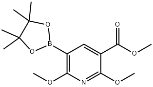 Methyl 2,6-diMethoxy-5-(4,4,5,5-tetraMethyl-1,3,2-dioxaborolan-2-yl)nicotinate Struktur