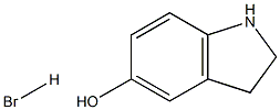 吲哚啉-5-醇氢溴酸盐 结构式