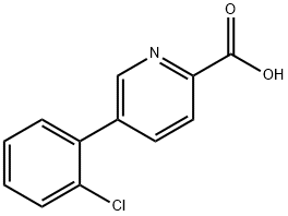 5-(2-氯苯基)皮考啉酸, 1221403-88-8, 结构式