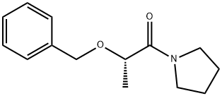 1-[(2S)-2-(BENZYLOXY)PROPANOYL]PYRROLIDINE 结构式