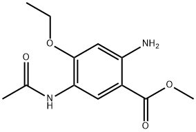 5-乙酰氨基-2-氨基-4-乙氧基苯甲酸甲酯 结构式