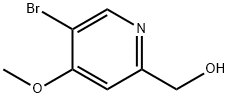 (5-ブロモ-4-メトキシピリジン-2-イル)メタノール 化学構造式