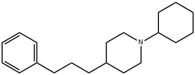 1-Cyclohexyl-4-(3-phenylpropyl)piperidine Struktur