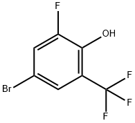 4-溴-2-氟-6-三氟甲基苯酚, 1224604-17-4, 结构式