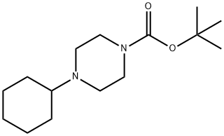 4-环己基哌嗪-1-甲酸叔丁酯, 1224935-95-8, 结构式
