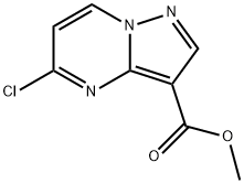 5-クロロピラゾロ[1,5-A]ピリミジン-3-カルボン酸メチル 化学構造式