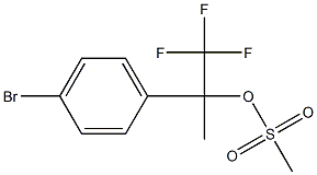 2-(4-溴苯基)-1,1,1-三氟丙-2-基甲烷磺酸酯, 1225380-04-0, 结构式