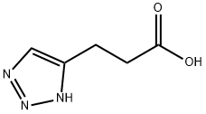 3-(1H-[1,2,3]triazol-4-yl)propanoic acid 化学構造式