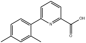 6-(2,4-二甲基苯基)吡啶甲酸, 1225538-24-8, 结构式