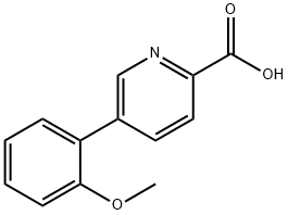 5-(2-甲氧苯基)皮考啉酸, 1225539-72-9, 结构式