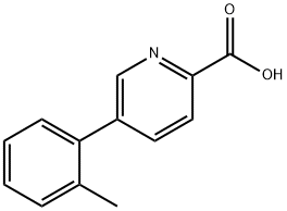 5-(邻甲苯基)皮考啉酸, 1225689-48-4, 结构式