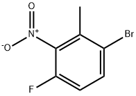 1-溴-4-氟-2-甲基-3-硝基苯 结构式