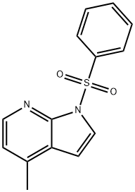 4- Methyl-1 -(phenylsulfonyl)-1 H-pyrrolo[2,3-b]pyridine Structure