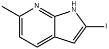 2-碘-6-甲基-1H-吡咯并[2,3-B]吡啶, 1227270-88-3, 结构式