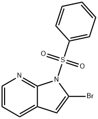 1-(Phenylsulphonyl)-2-broMo-7-azaindole, 1227271-03-5, 结构式