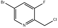 5-BROMO-2-(CHLOROMETHYL)-3-FLUOROPYRIDINE, 1227496-51-6, 结构式