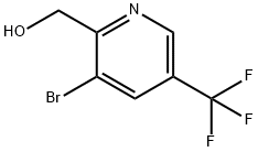 2-羟甲基-3-溴-5-三氟甲基吡啶 结构式